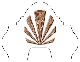 DARAY-L-602-BZ-WT Bronze Sunburst White